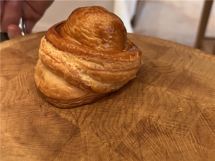 baked truffle in pastry displayed